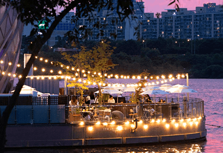 River beer garden