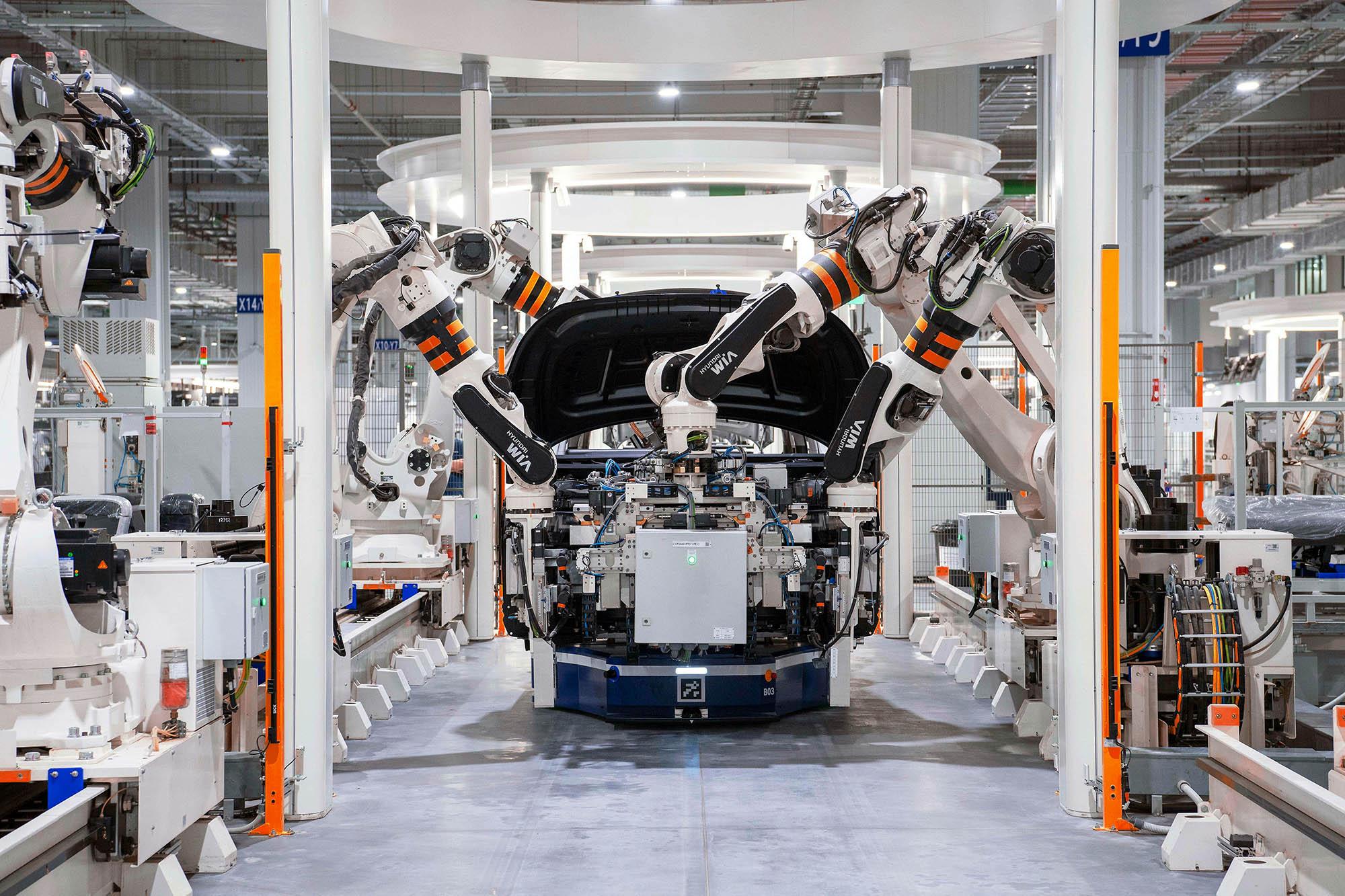 Assembling Machines in Car Factory