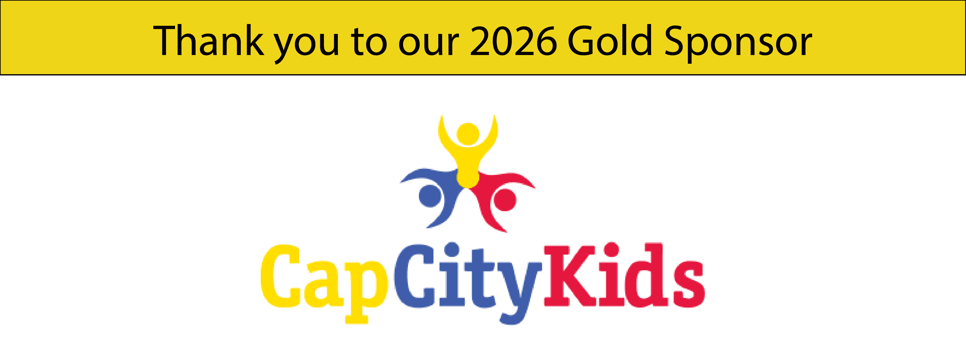 Logo for Cap City Kids, 2026 Gold Sponsor.