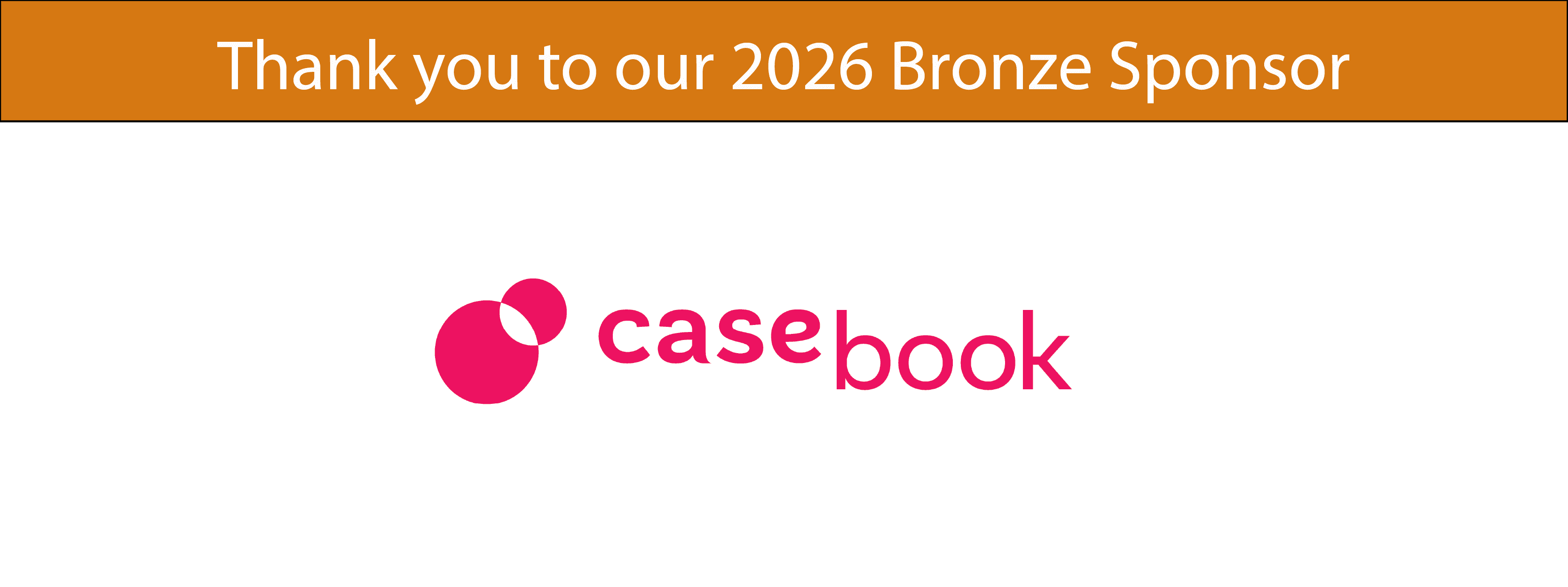 Logo for Casebook, 2026 Bronze Sponsor.
